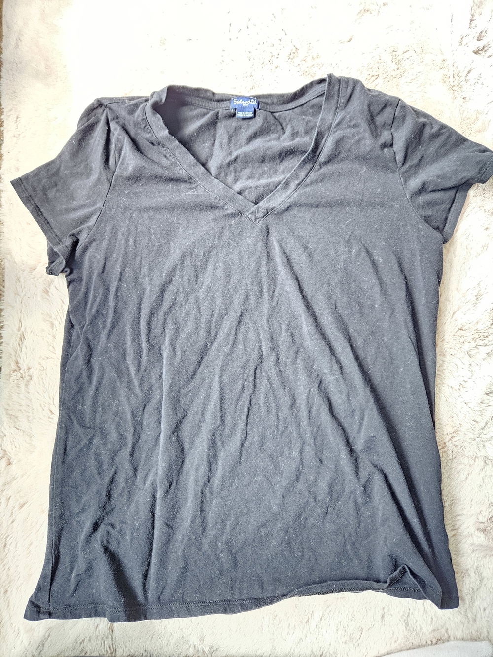 Black V-Neck Women's Tee